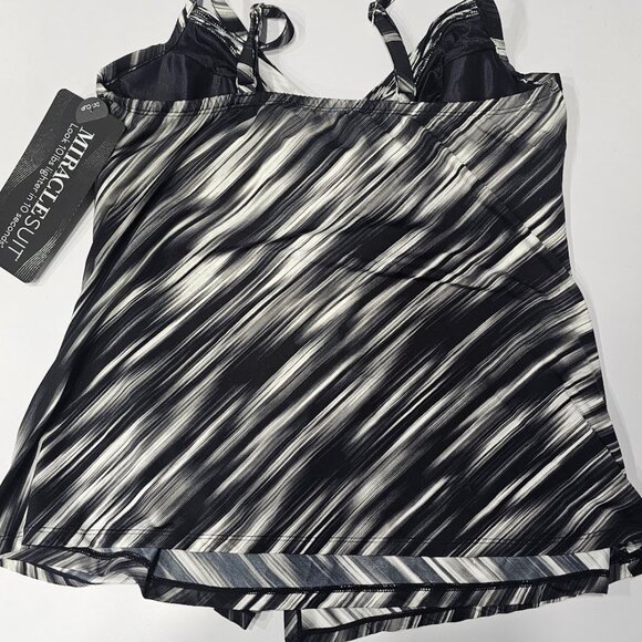 Miraclesuit Love Knot Printed DD Underwire Tankini Top - Warp Speed - Picture 9 of 11